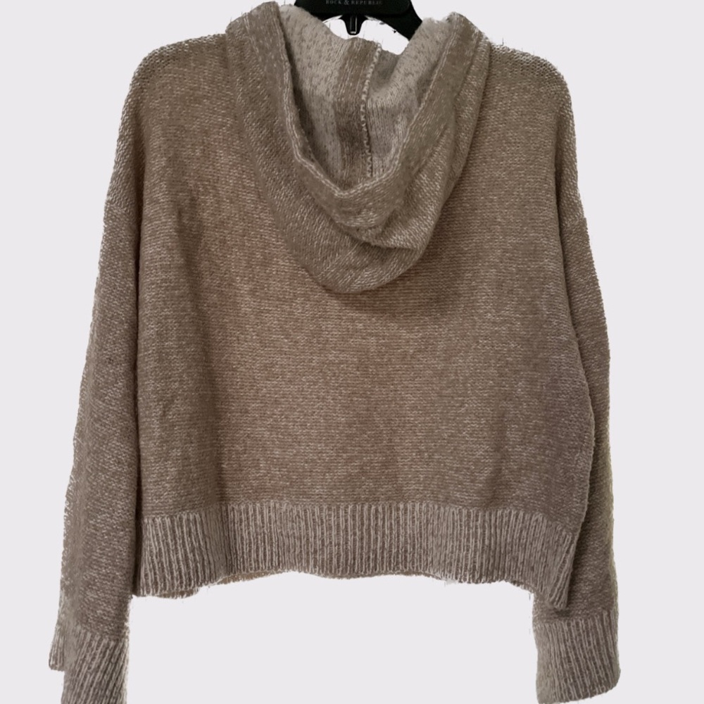 RUBY MOON Tan Hooded Sweater